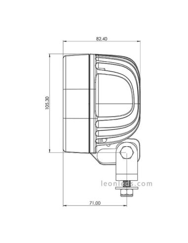 Faro Cuadrado Tyri Light 1010 Difused | Faro LED Cuadrado Tyri Potente | LeonLeds