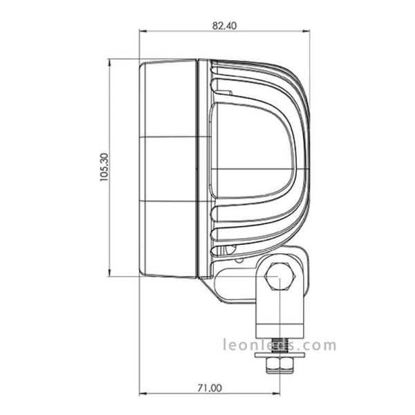Faro Cuadrado Tyri Light 1010 Difused | Faro LED Cuadrado Tyri Potente | LeonLeds