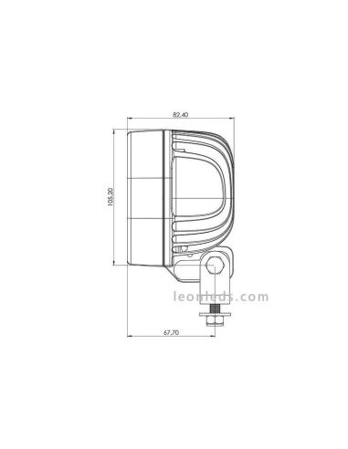 Faro de Trabajo LED 1010 BlueBeam Especial Sulfatadora |LeonLedsfaros