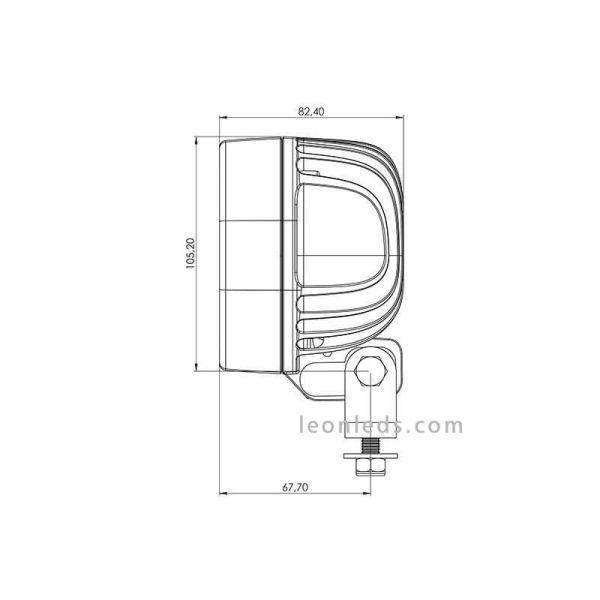 Faro de Trabajo LED 1010 BlueBeam Especial Sulfatadora |LeonLedsfaros