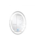Miroir LED ovale