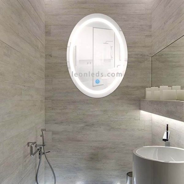 Espejo LED ovalado para Baño 15W