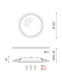 Dimensiones Fox 1 ArkosLight LED