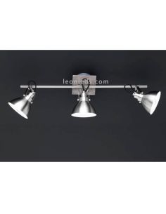 Regleta 3 foyers Níquel Mate Timber Trio Lighting 2