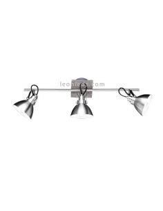 Regleta 3 foyers Níquel Mate Timber Trio Lighting