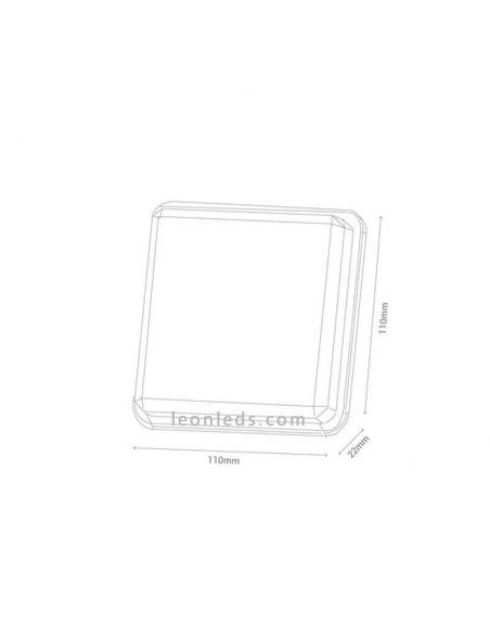 Applique d'extérieur LED Solar Kipper de Sulion | LeonLedsiluminacionexterior