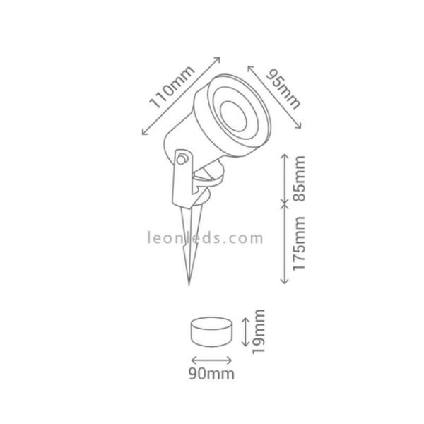 Farol ao ar livre Sulion Yuka | LeonLedsexteriorbeacons