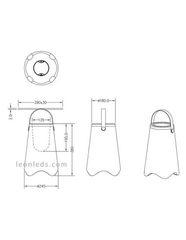 Altavoz Jamaica Led multicolores de...