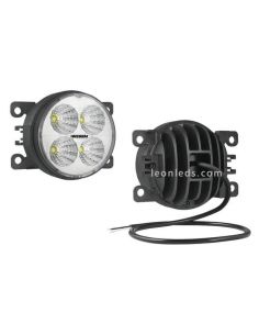 Faro Redondo Ø87 LED Con Soporte 12-24V- Con Cable- | LeonLeds.com