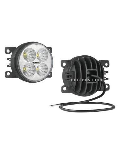Faro Redondo Ø87 LED Con Soporte 12-24V- Con Cable- | LeonLeds.com