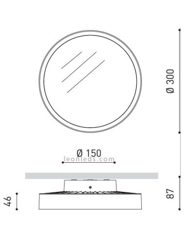 Dimensiones Plafon LED 31w Sky 4 ArkosLight