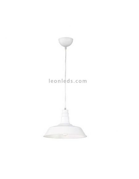 Luminária de teto industrial branca Will Trio Lighting