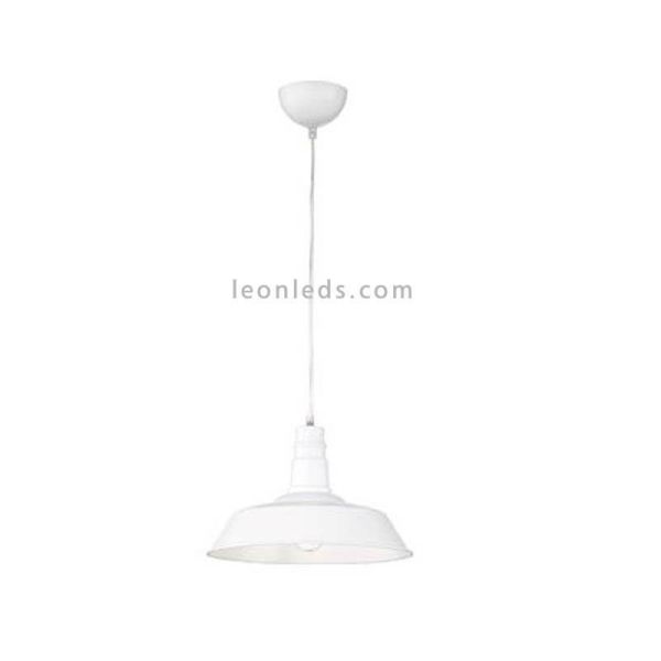 Luminária de teto industrial branca Will Trio Lighting