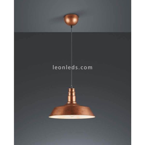 Luminária de teto em cobre antigo Will Trio Lighting