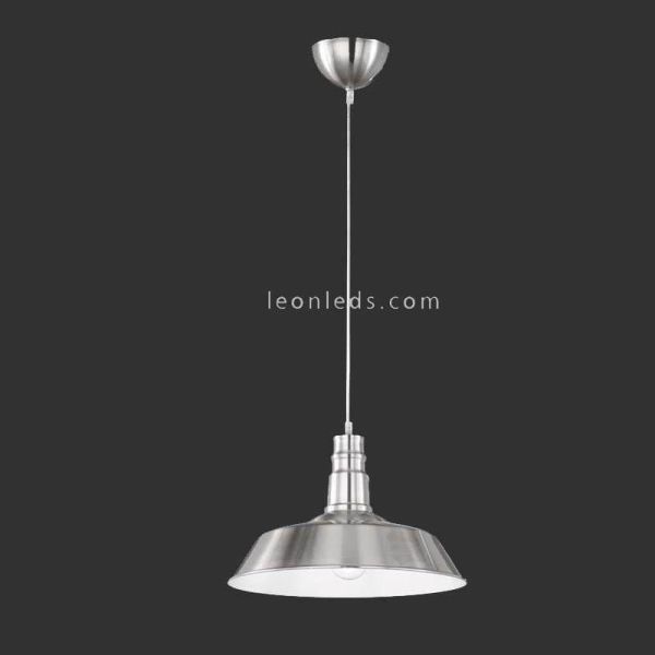Suspension industrielle en nickel Will Trio Lighting