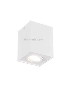 Luminária de teto quadrada branca em biscuit by trio Lighting | LeonIluminação LED