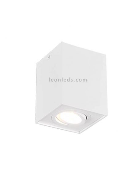 Luminária de teto quadrada branca em biscuit by trio Lighting | LeonIluminação LED