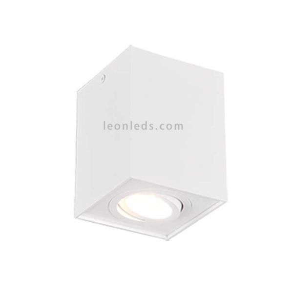 Plafonnier carré blanc Biscuit par trio Lighting | LeonLedlighting