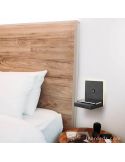 Aplique LED con carga de inducción negro ambiente