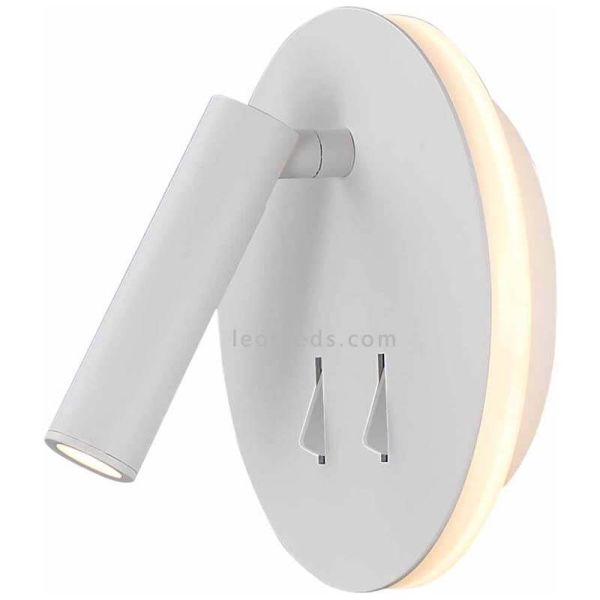 Aplique LED con interruptor Blanco