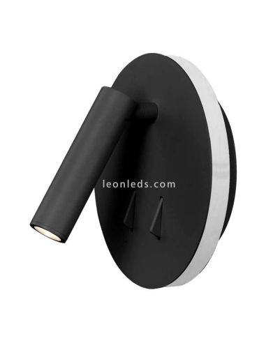 Applique LED noire avec interrupteur Cayman Mantra