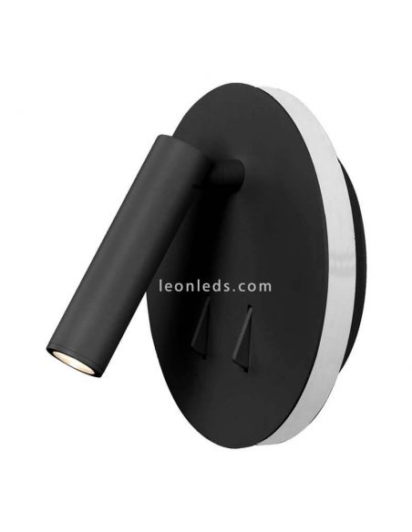 Aplique LED negro con interruptor Cayman Mantra