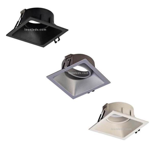Foco Empotrable cuadrado basculante Confort Mantra 3 Colores