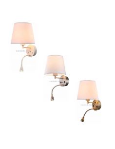 Aplique clasico de pared con lector Caicos Mantra