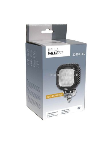 Farol de trabalho LED Hella S3000 3000 lúmens | LeonLeds
