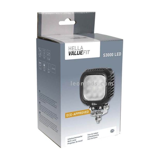 Faro de Trabajo LED Hella 3000Lm S3000 | LeonLeds