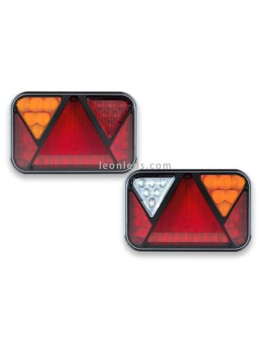 Lâmpada triangular LED com luz de matrícula FT270 Fristom | LeonLeds