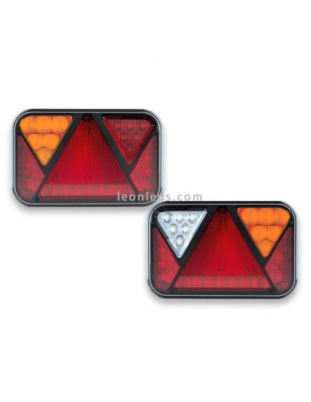 Lanterna traseira em LED com triângulo e luz de placa FT270 Fristom
