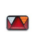 Piloto LED con triangulo y luz de matricula