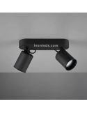 Regleta de 2 focos negra Pago Trio Lighting