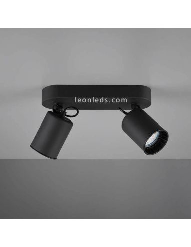 Réglette noire 2 lampes Pago Trio Lighting