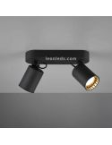 Réglette noire 2 lampes Pago Trio Lighting