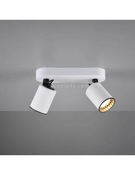 Regleta de 2 focos blanca Pago Trio Lighting