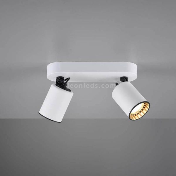 Regleta de 2 focos blanca Pago Trio Lighting