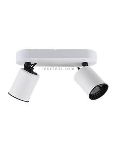 Regleta de 2 focos blanca Pago Trio Lighting