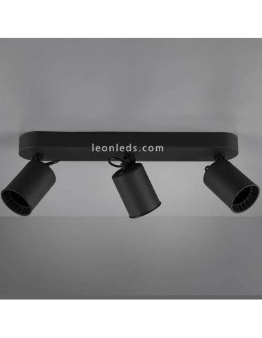 Bandeau 3 spots noir