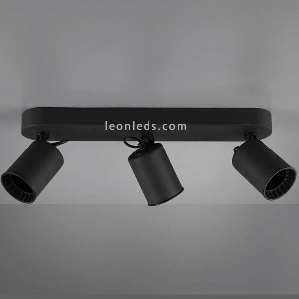 Bandeau 3 spots noir