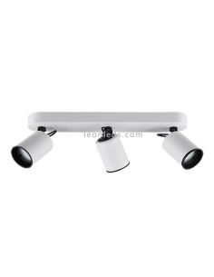 Regleta 3 focos blanca Pago Trio Lighting