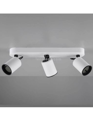 Trio Lighting Pago Trio Lighting 3 holofotes faixa branca