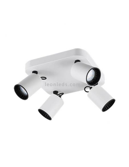 Regleta 4 focos blanca