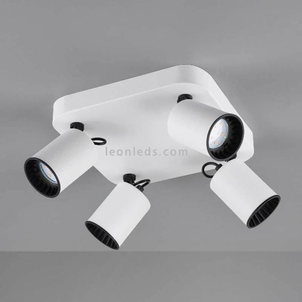 Réglette 4 Spots blanche Pago Trio...