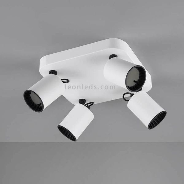 Régua 4 focos branca Pago Trío Lighting