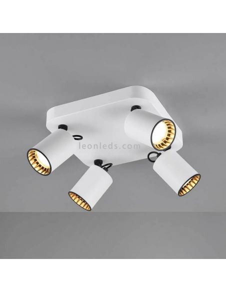 Regleta 4 focos blanca Pago Trio Lighting