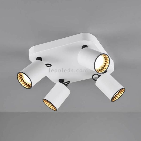 Regleta 4 focos blanca Pago Trio Lighting