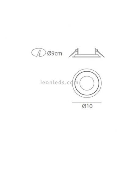 Dimensões Halo de Ole By Fm Lighting