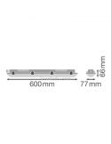 Dimensiones Pantalla estanca LED vance 4058075300743
